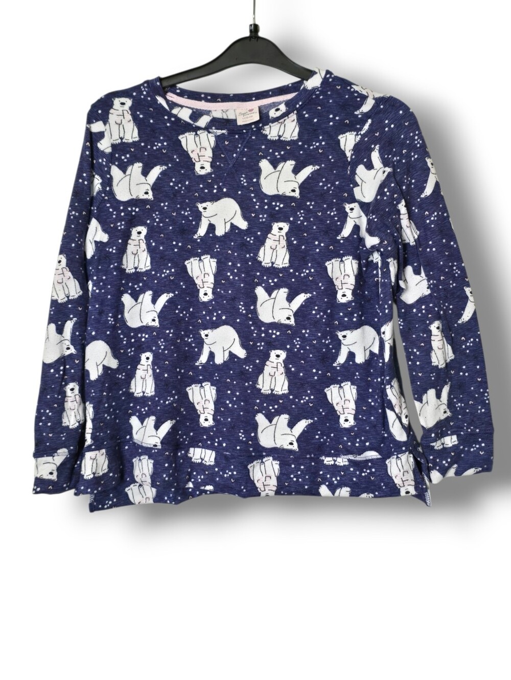 Girls Secret Treasures Polar Bear Print Pajama Top - Size Large